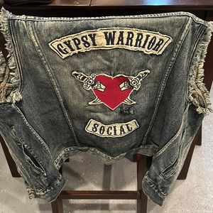 Gypsy Warrior Vintage Style Biker Vest XL